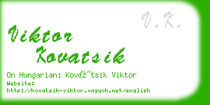 viktor kovatsik business card